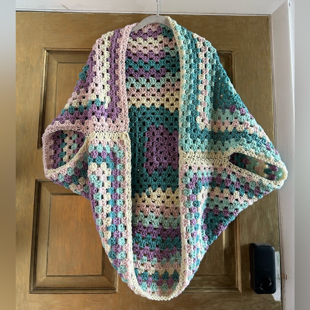 Crochet‎ cocoon shrug sweater